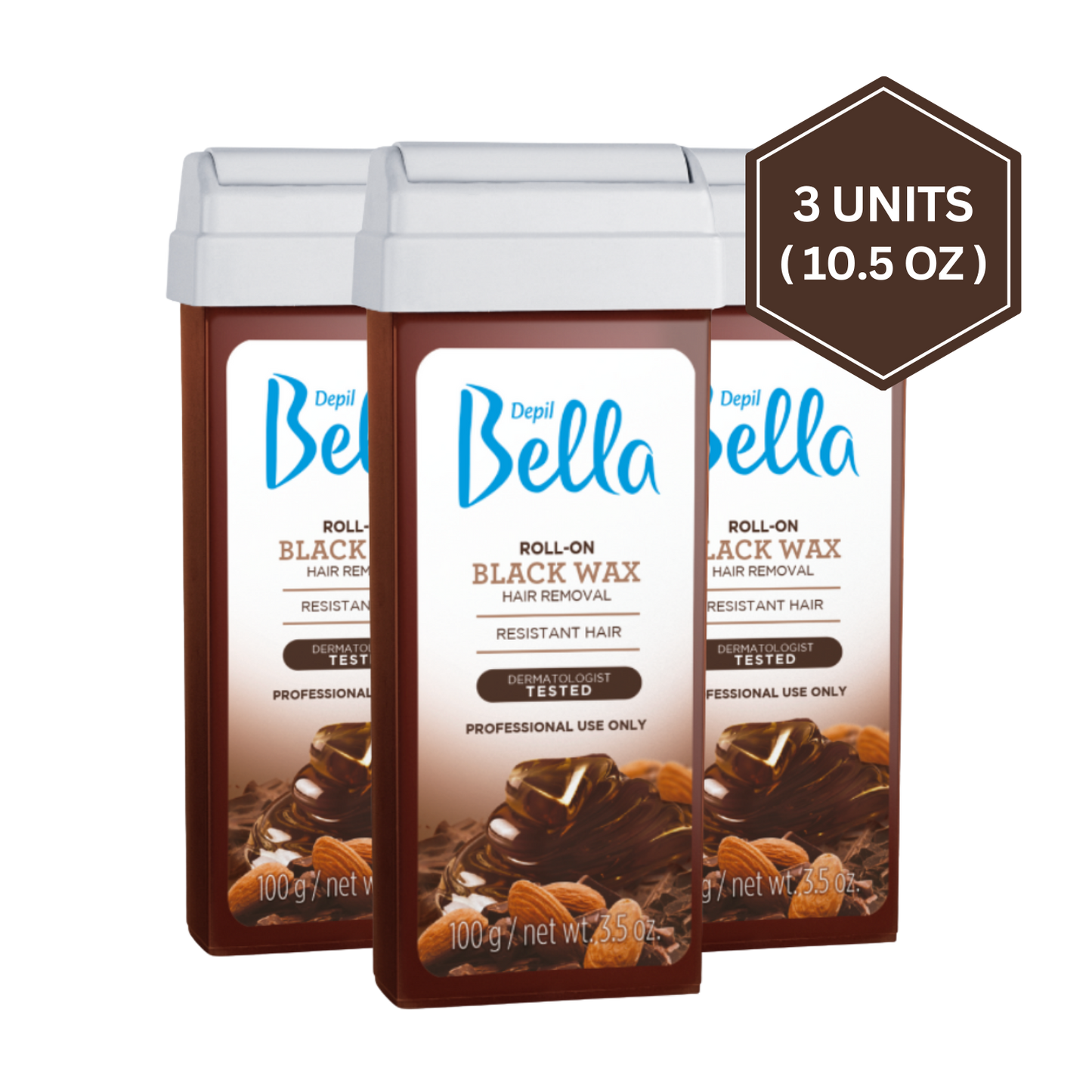 Depil Bella Algae & Peppermint Roll-On Wax – Best Depilatory Wax for Smooth Skin