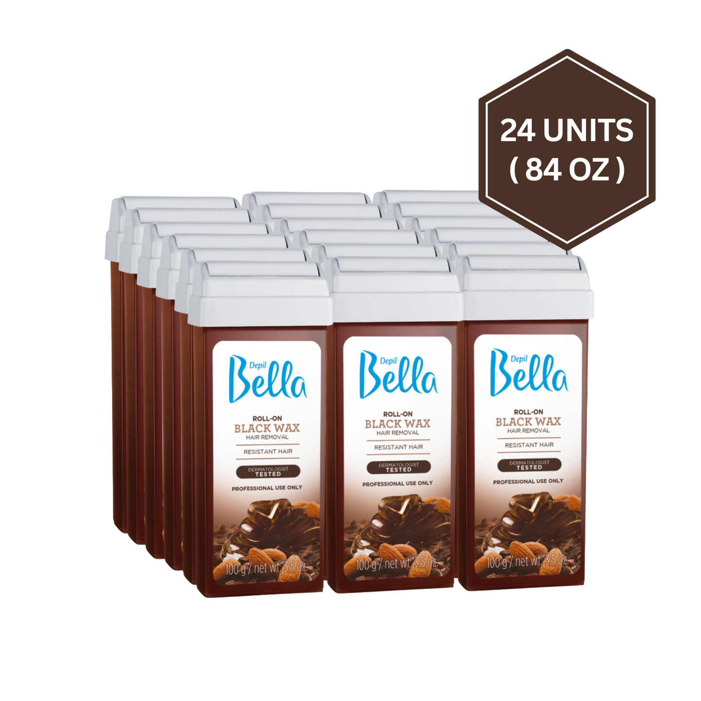 Depil Bella Almond & Cocoa Roll-On Wax – Nourishing Wax for Smooth Skin & Easy Application