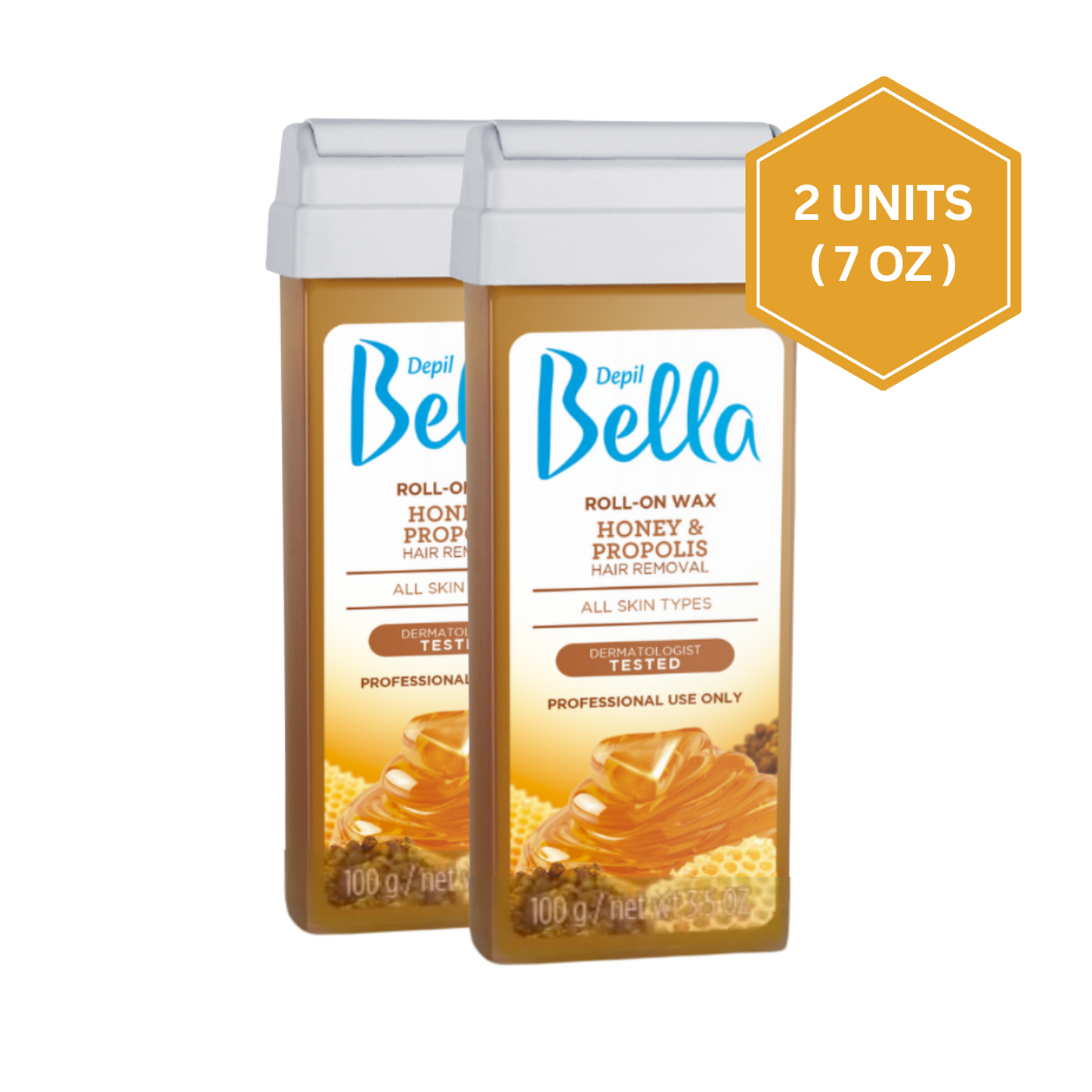 Depil Bella Algae & Peppermint Roll-On Wax – Best Depilatory Wax for Smooth Skin