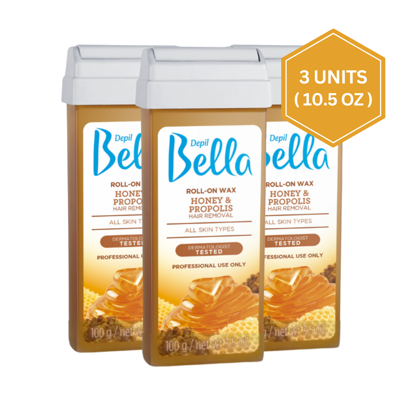 Depil Bella Algae & Peppermint Roll-On Wax – Best Depilatory Wax for Smooth Skin