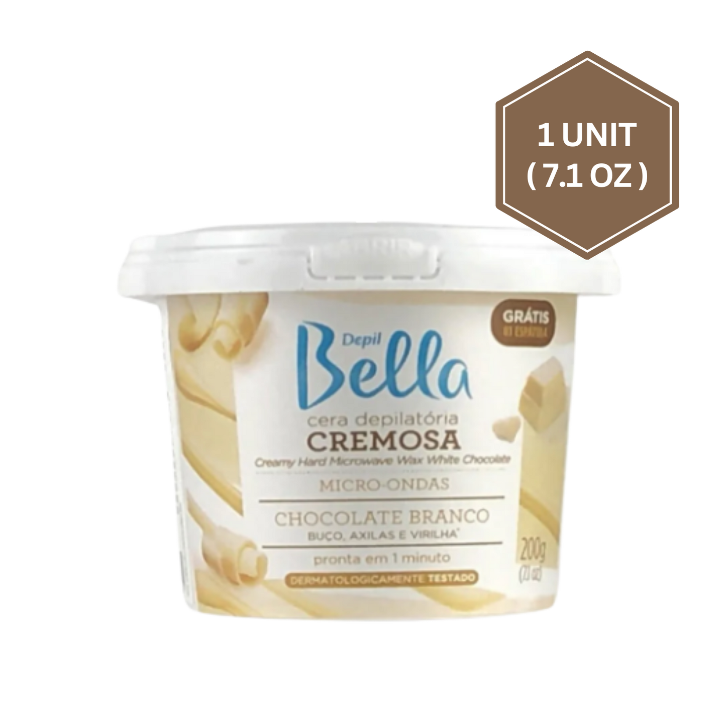 White Chocolate Microwave Wax Depil Bella – Smooth & Gentle Waxing for Face & Body