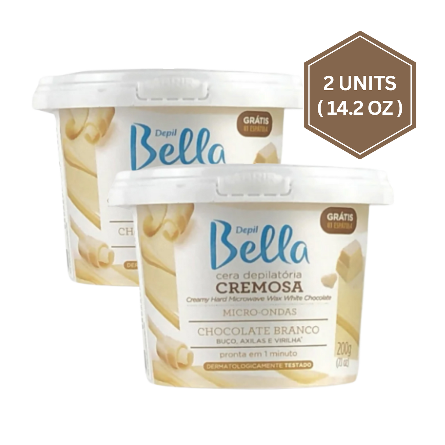 White Chocolate Microwave Wax Depil Bella – Smooth & Gentle Waxing for Face & Body