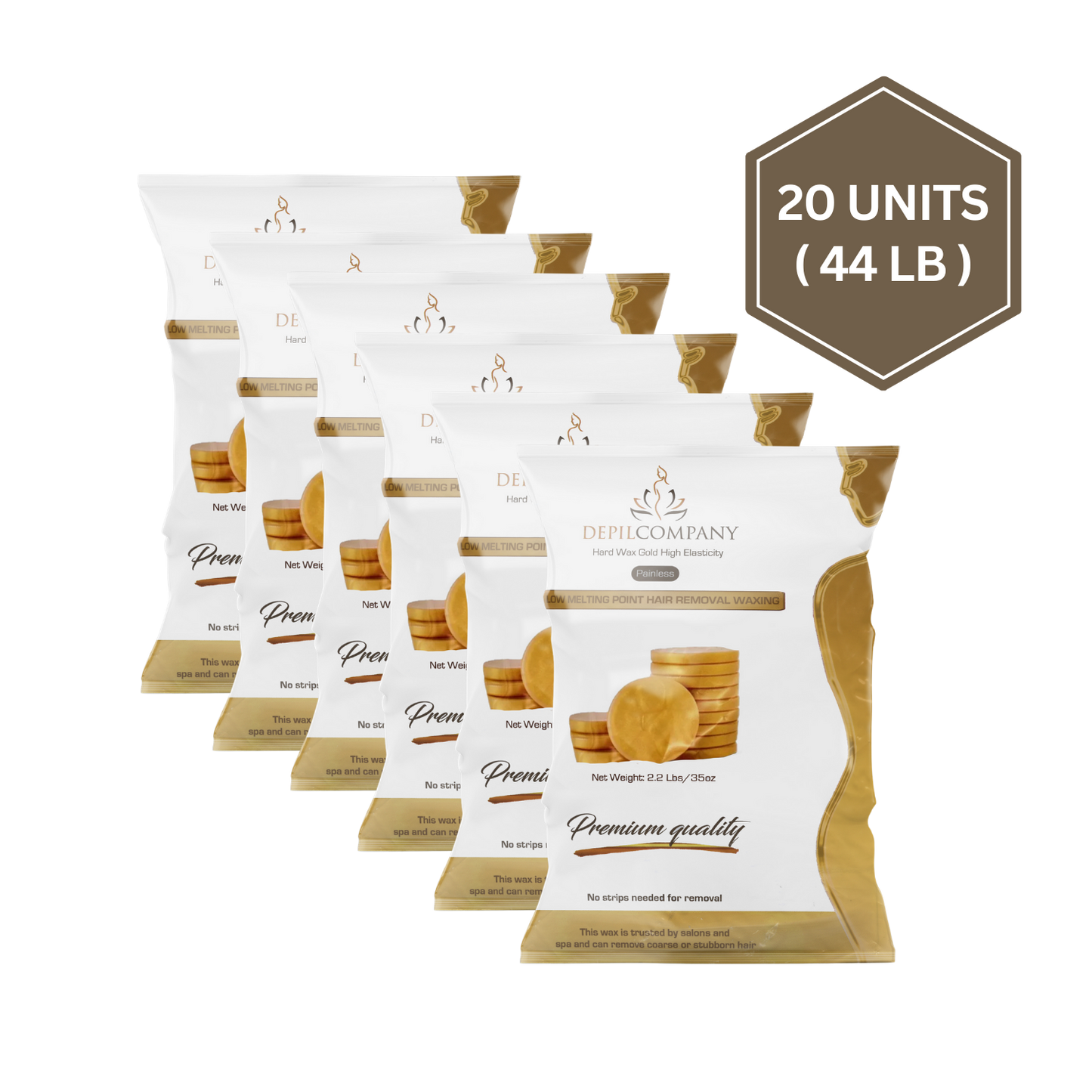 Depilcompany Gold Hard Wax – Salon-Grade Hair Removal for Estheticians & Spas
