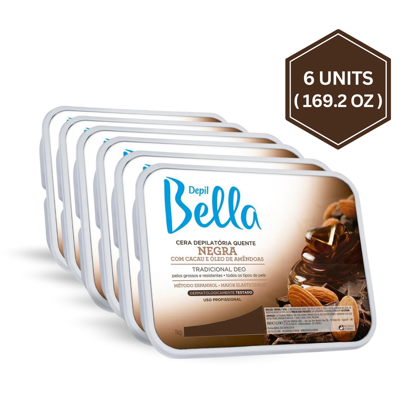 Depil Bella Black Chocolate Hard Wax – Smoothest Strip-Free Wax for Estheticians & Spas