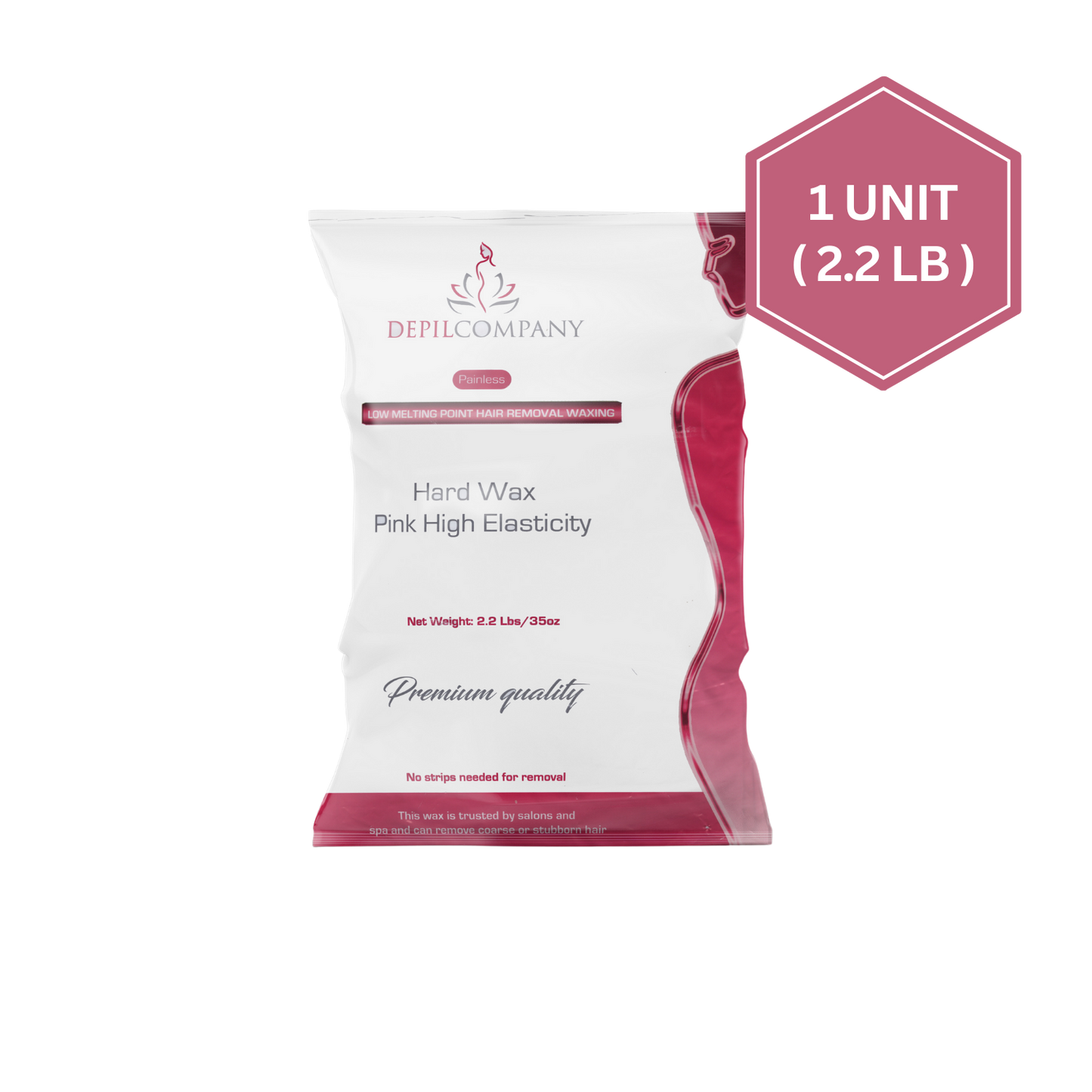 Depilcompany Pink Hard Wax – Smoothest Stripless Wax for Estheticians & Home Use