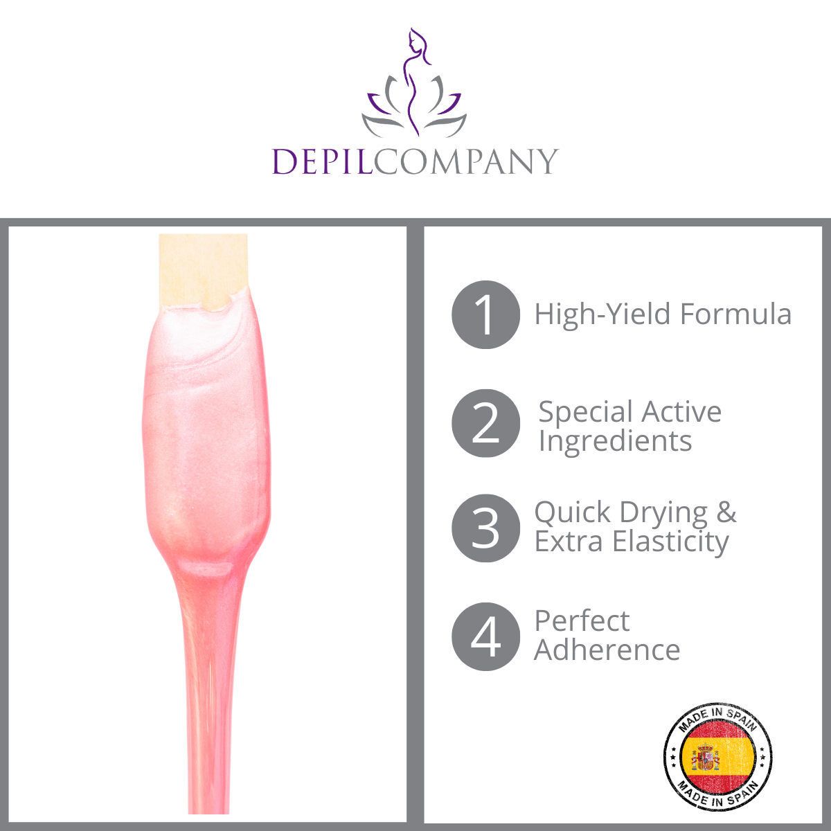 Depilcompany Pink Hard Wax – Smoothest Stripless Wax for Estheticians & Home Use