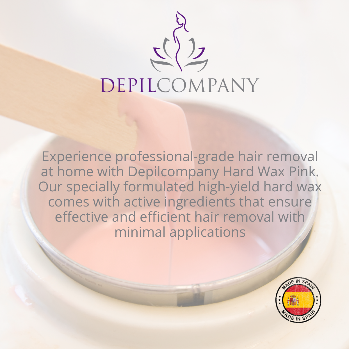 Depilcompany Pink Hard Wax – Smoothest Stripless Wax for Estheticians & Home Use