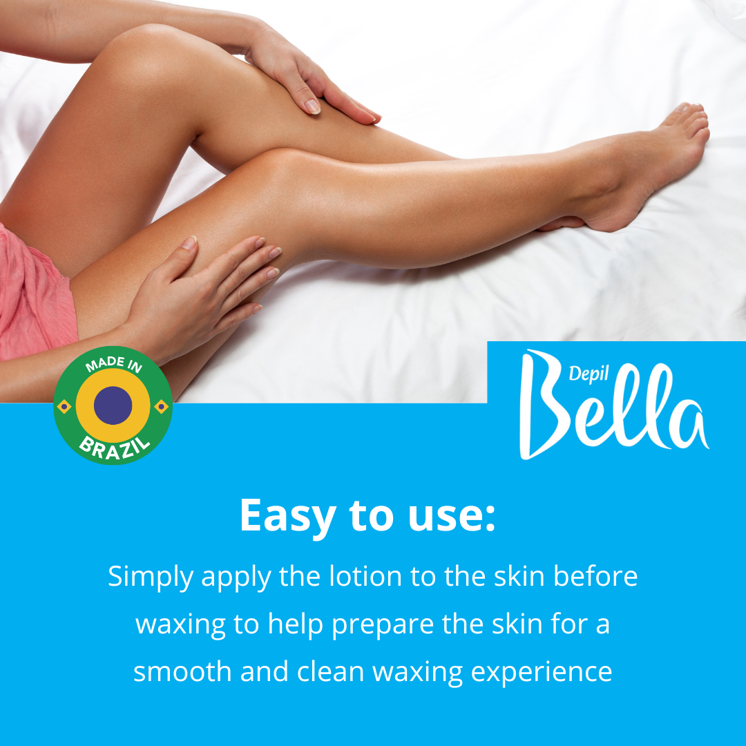 Depil Bella Pre-Waxing Astringent Lotion, Mint Extract, 500ml - Prepares Skin for Smooth Waxing (3 Units Offer)-LOTIONS-DEPILBELLA
