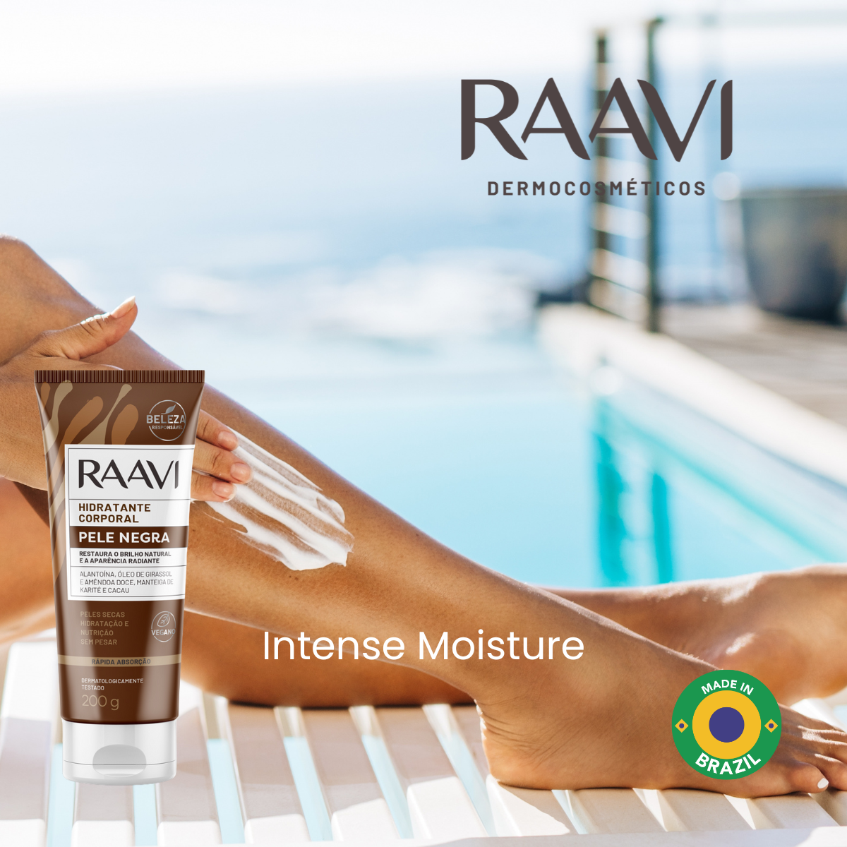 RAAVI Body Moisturizer for Black Skin - 200g-raavicosmetics