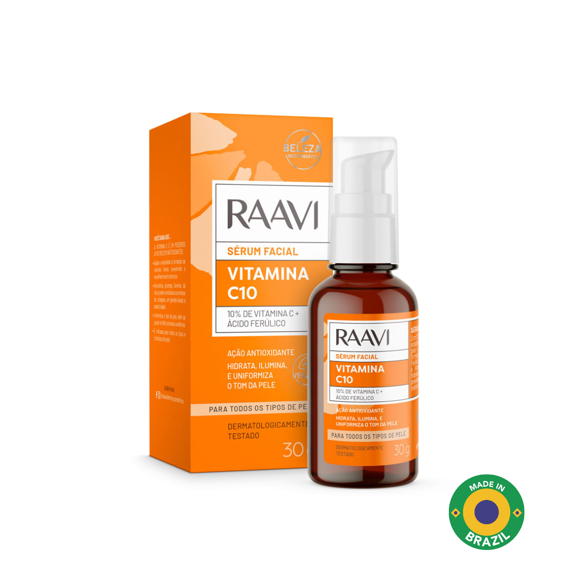 RAAVI Vitamin C 10 Facial Serum - 30g-raavicosmetics