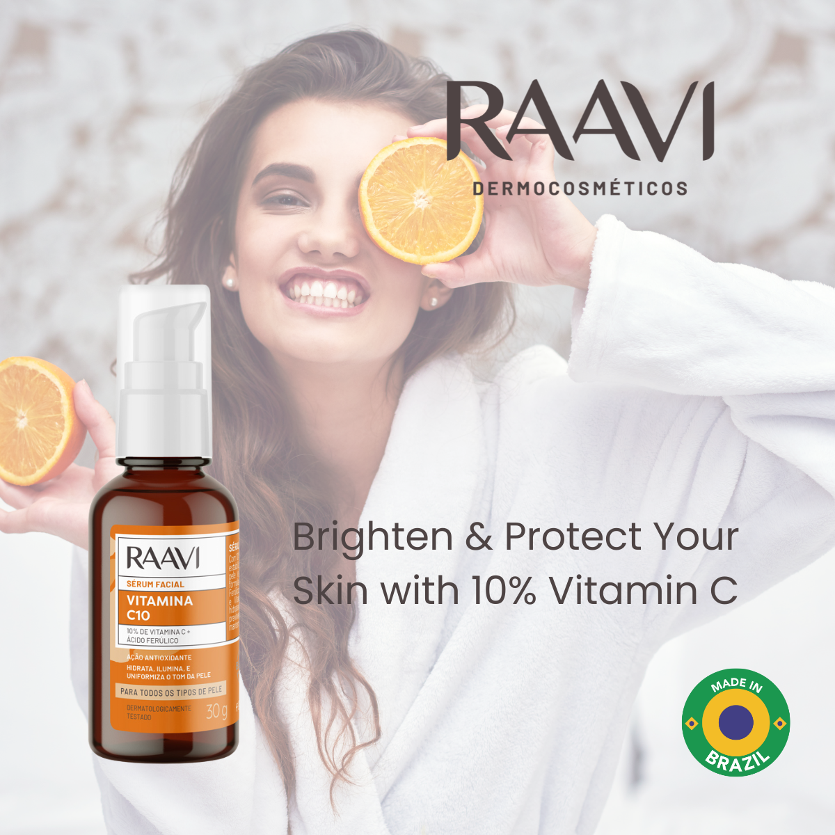 RAAVI Vitamin C 10 Facial Serum - 30g-raavicosmetics