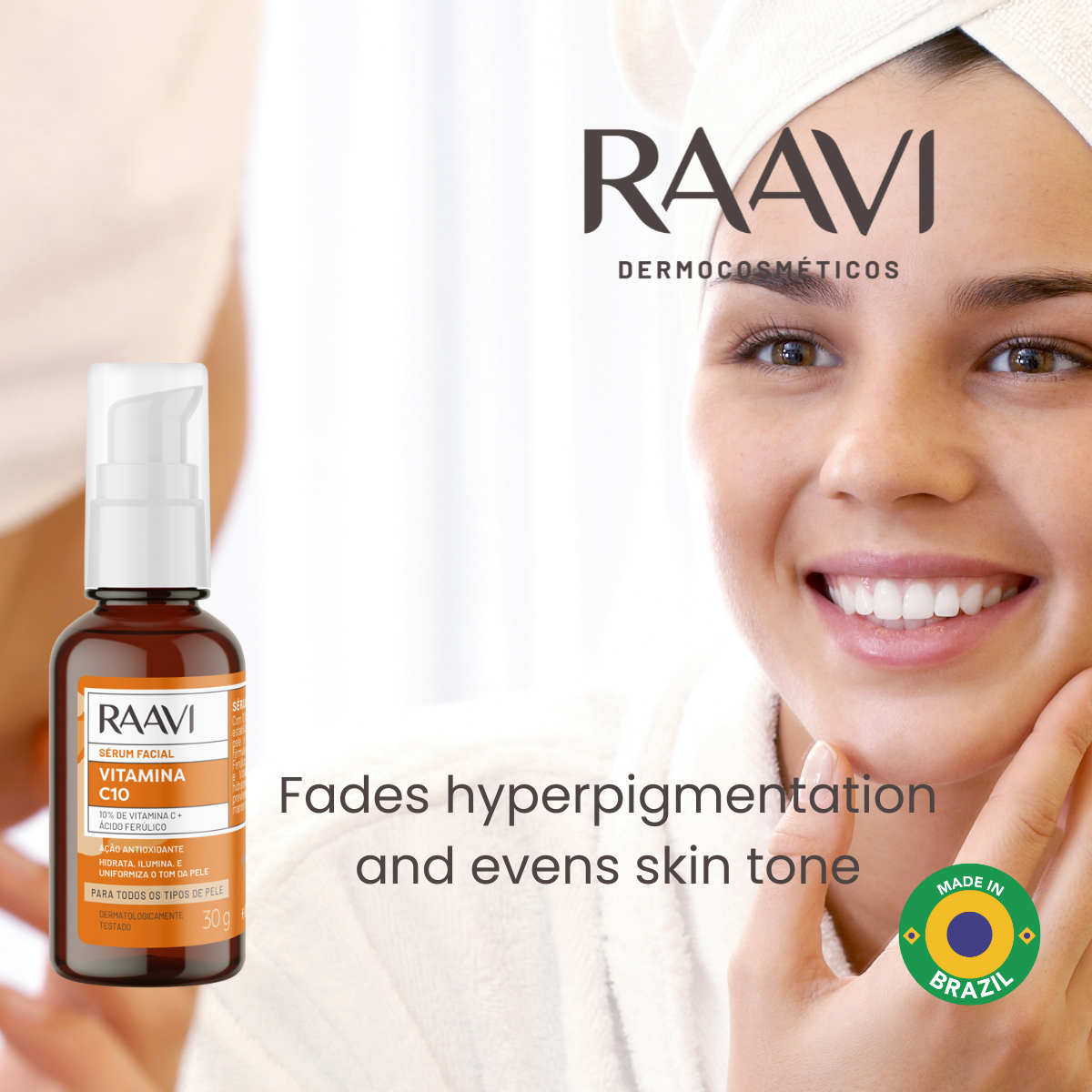 RAAVI Vitamin C 10 Facial Serum - 30g-raavicosmetics