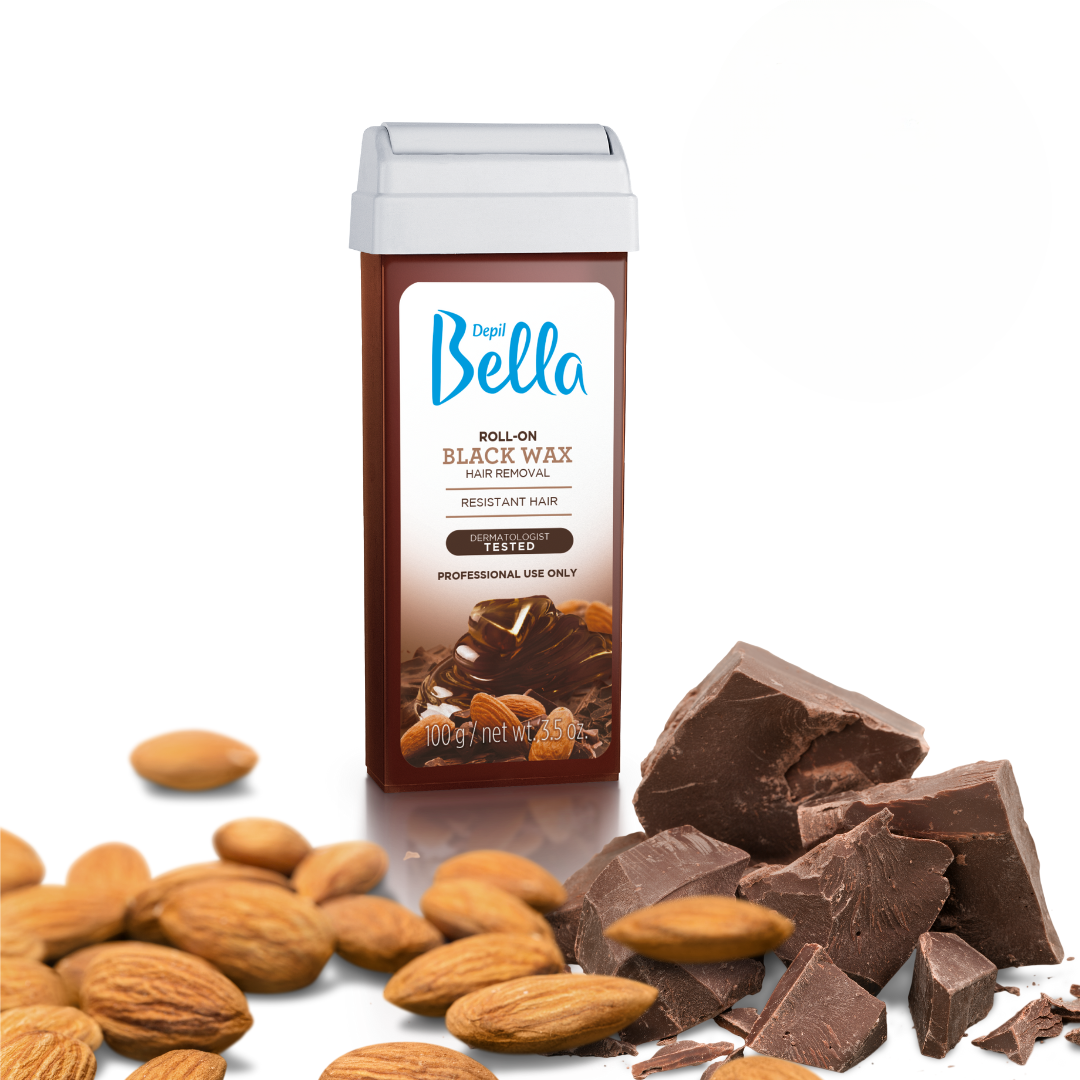 Depil Bella Almond & Cocoa Roll-On Wax – Nourishing Wax for Smooth Skin & Easy Application