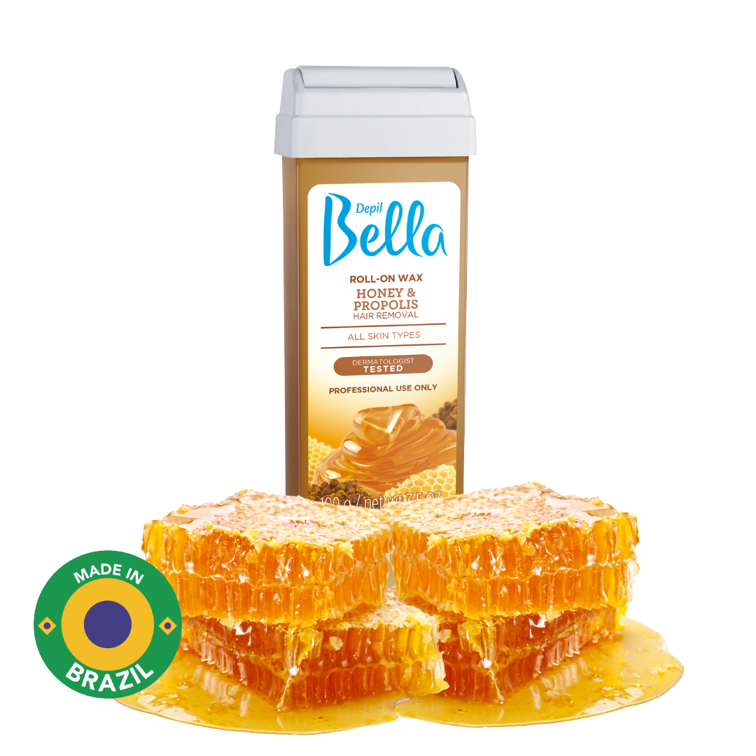 Depil Bella Honey & Propolis Roll-On Wax – Gentle & Effective Wax for Full-Body Hair Removal