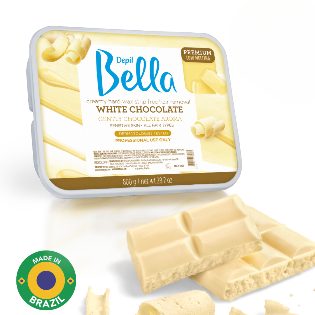 White Chocolate Hard Wax Depil Bella – Salon-Quality Stripless Wax for Smooth Skin