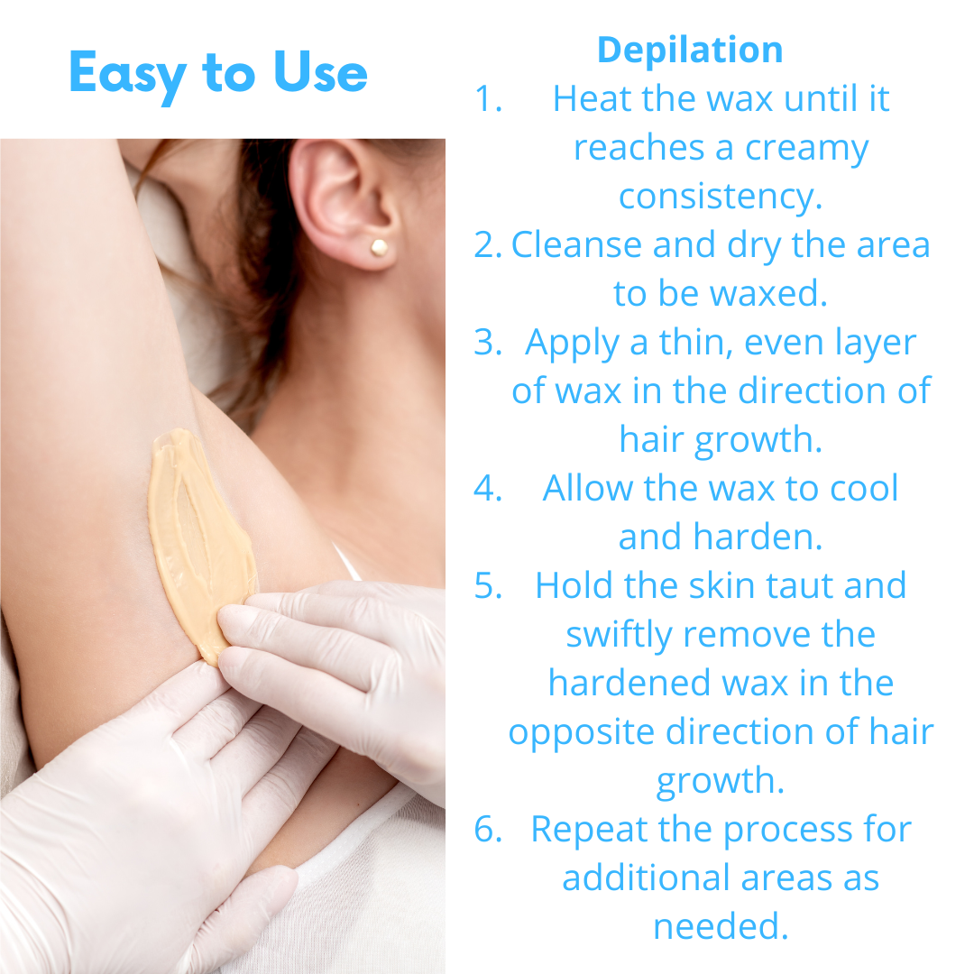 Bundle Depil Bella Hard Wax White Chocolate 28.2 Oz (3 Units) + 1 Pre Waxing 500 ml + 1 Post Waxing 500 ml + 1 Dolomita + 100 Wooden Spatulas-Waxing Kit & Supplies-DEPILBELLA