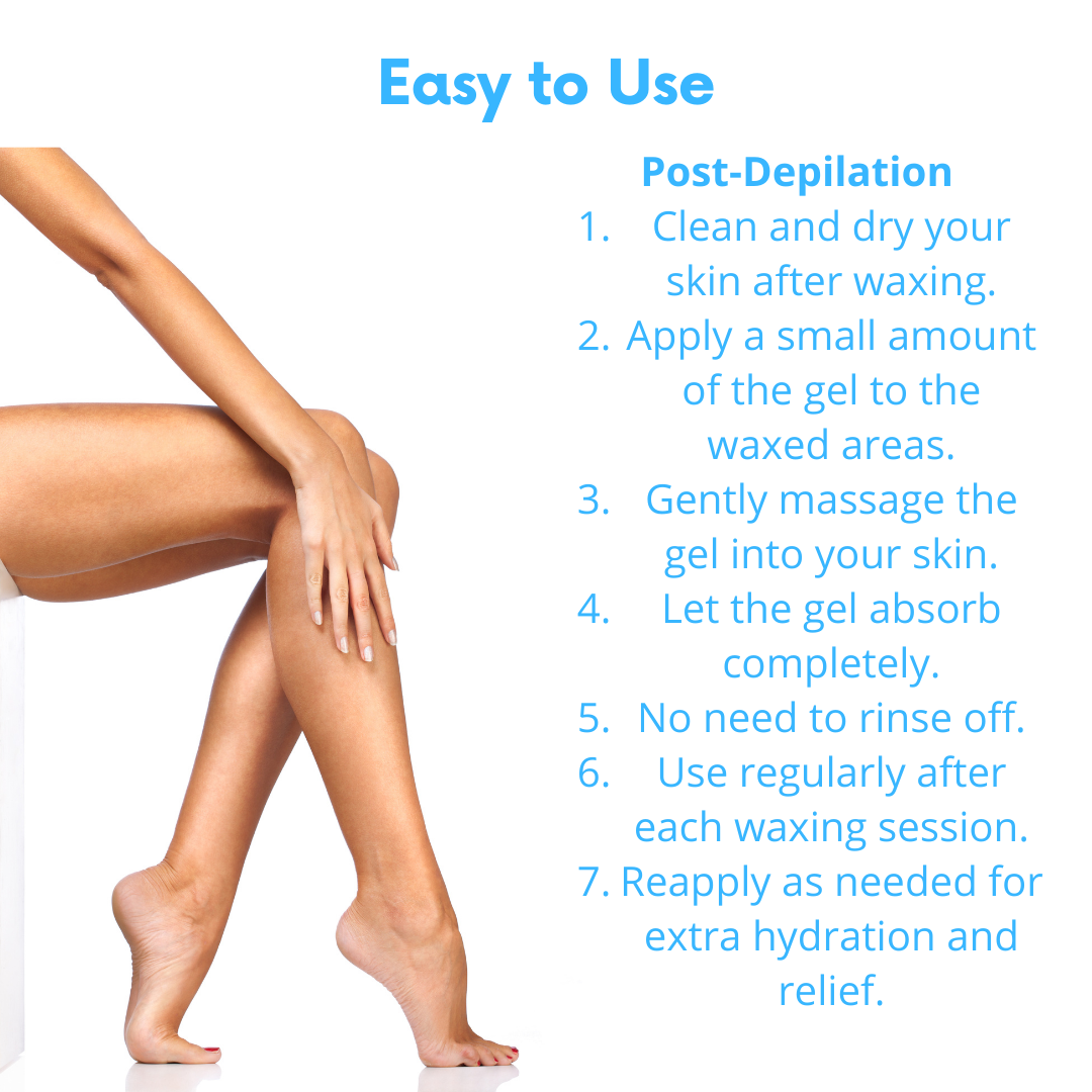 Depil Bella Green Tea Body Gel 250g - Soothing After Wax Treatment (6 Units Offer)