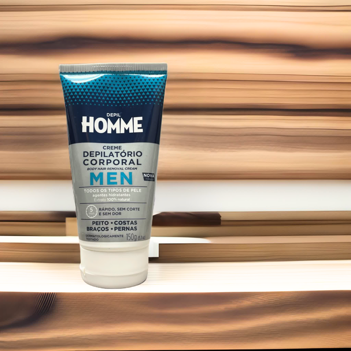 Depil HOMME Hair Removal Body Cream, Soothing Depilatory Cream 150g-MENS LINE-DEPILBELLA