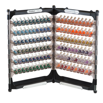 Dompel Smaltbell Flex Double Exhibitor - 06 Trays - 12 Shelves Model 3561-C-NAILS ACCESSORIES-DOMPEL