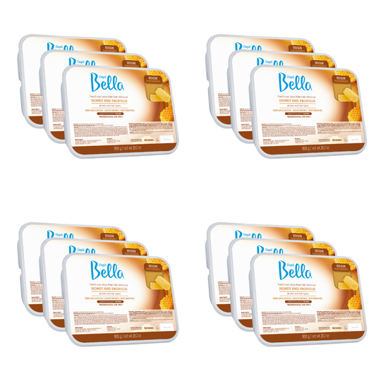 Depil Bella High Performance Hard wax Honey with propolis 28.2 Oz (12 Units Offer) - depilcompany