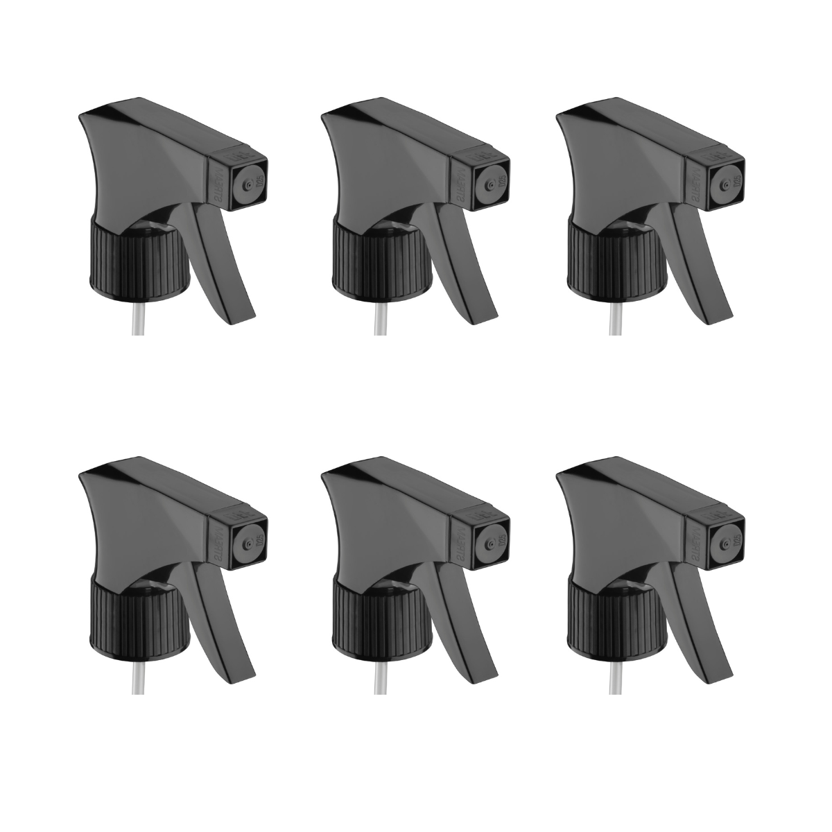 Dompel Trigger Sprayers valves, color black, thread 28/410, made with stainless steel springs and glass balls, with spray and stream Model 101D-Depilcompany