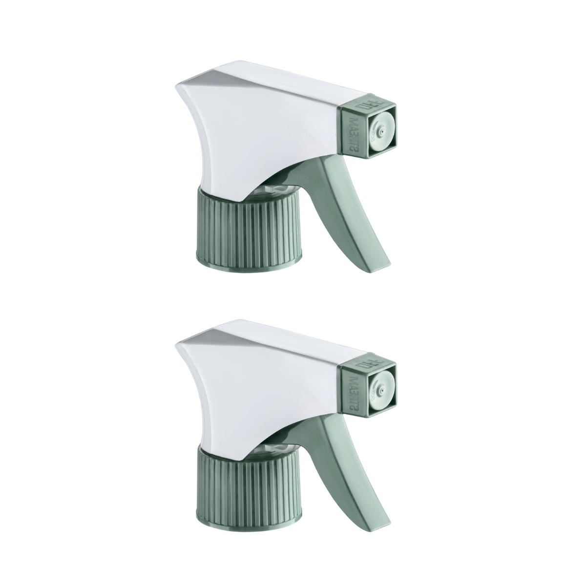 Dompel Trigger Sprayers valves, color green, thread 28/410, made with stainless steel springs and glass balls, with spray and stream Model 101D-Depilcompany