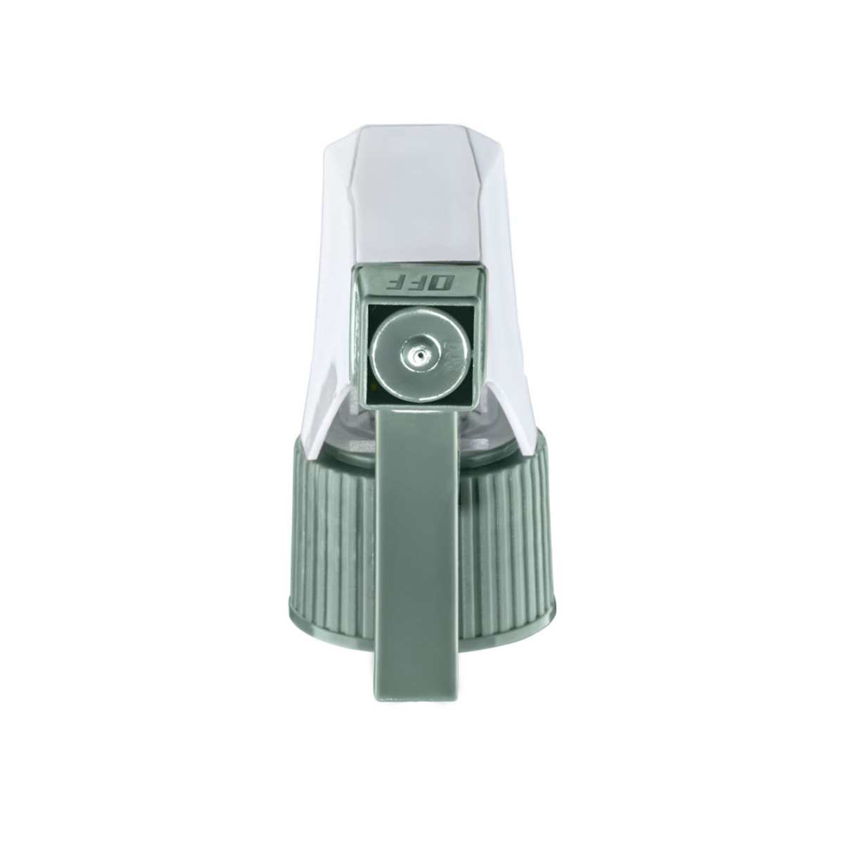 Dompel Trigger Sprayers valves, color green, thread 28/410, made with stainless steel springs and glass balls, with spray and stream Model 101D-Depilcompany