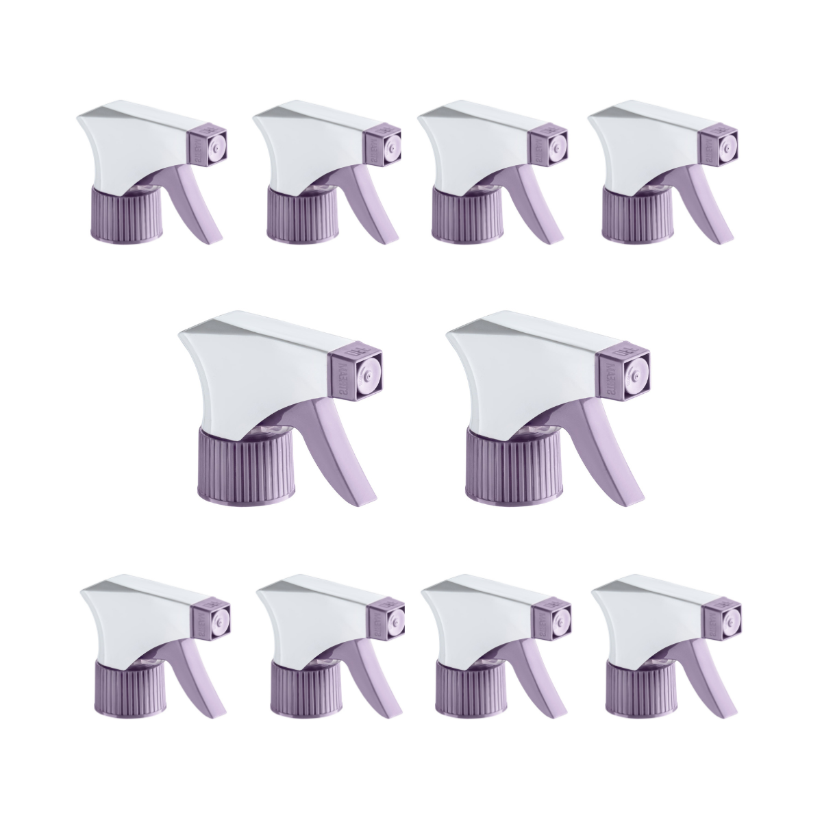 Dompel Trigger Sprayers valves, color lilac, thread 28/410, made with stainless steel springs and glass balls, with spray and stream Model 101D-Depilcompany
