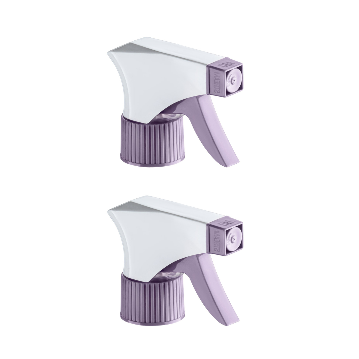 Dompel Trigger Sprayers valves, color lilac, thread 28/410, made with stainless steel springs and glass balls, with spray and stream Model 101D-Depilcompany