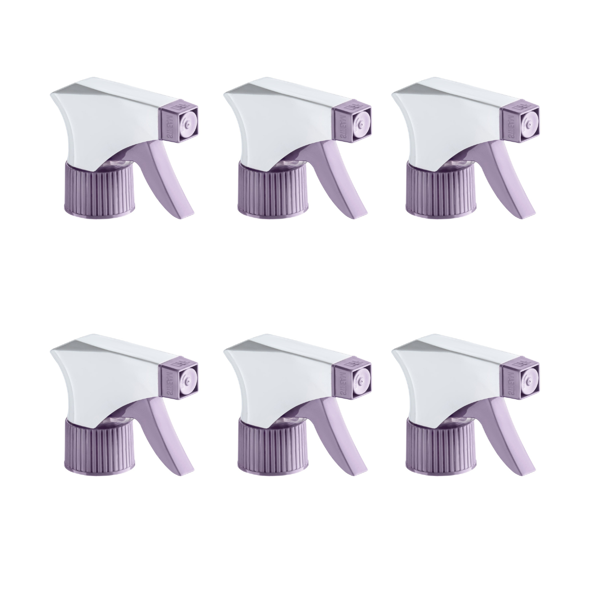 Dompel Trigger Sprayers valves, color lilac, thread 28/410, made with stainless steel springs and glass balls, with spray and stream Model 101D-Depilcompany