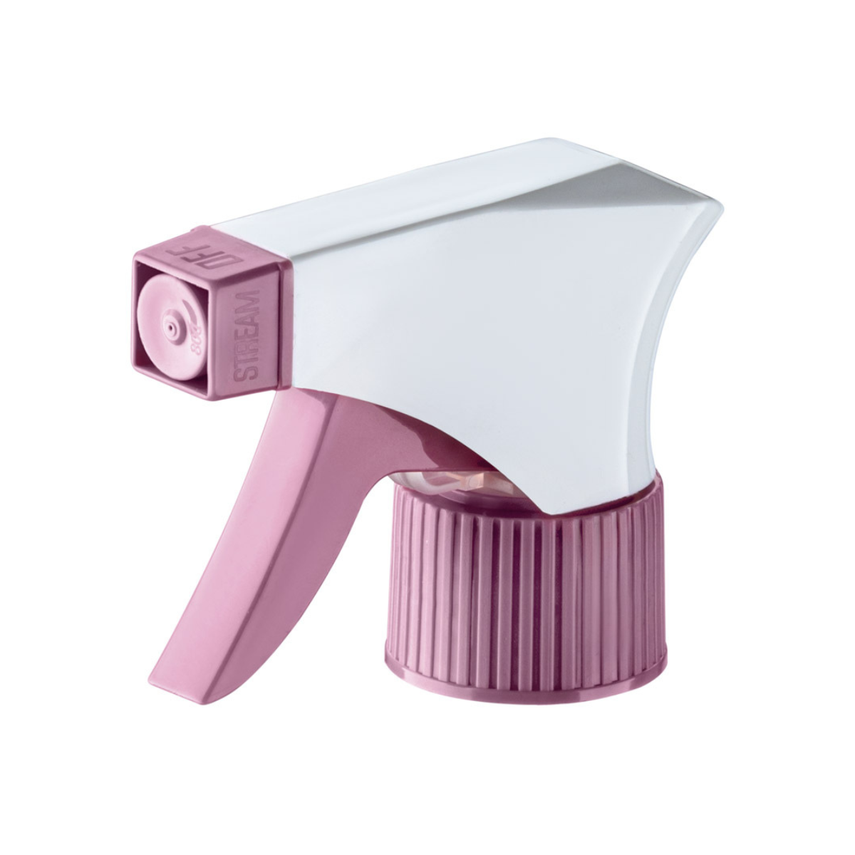Dompel Trigger Sprayers valves, color purple, thread 28/410, made with stainless steel springs and glass balls, with spray and stream Model 101D-Depilcompany