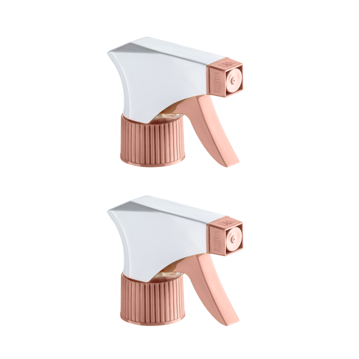 Dompel Trigger Sprayers valves, color salmon, thread 28/410, made with stainless steel springs and glass balls, with spray and stream Model 101D-Depilcompany