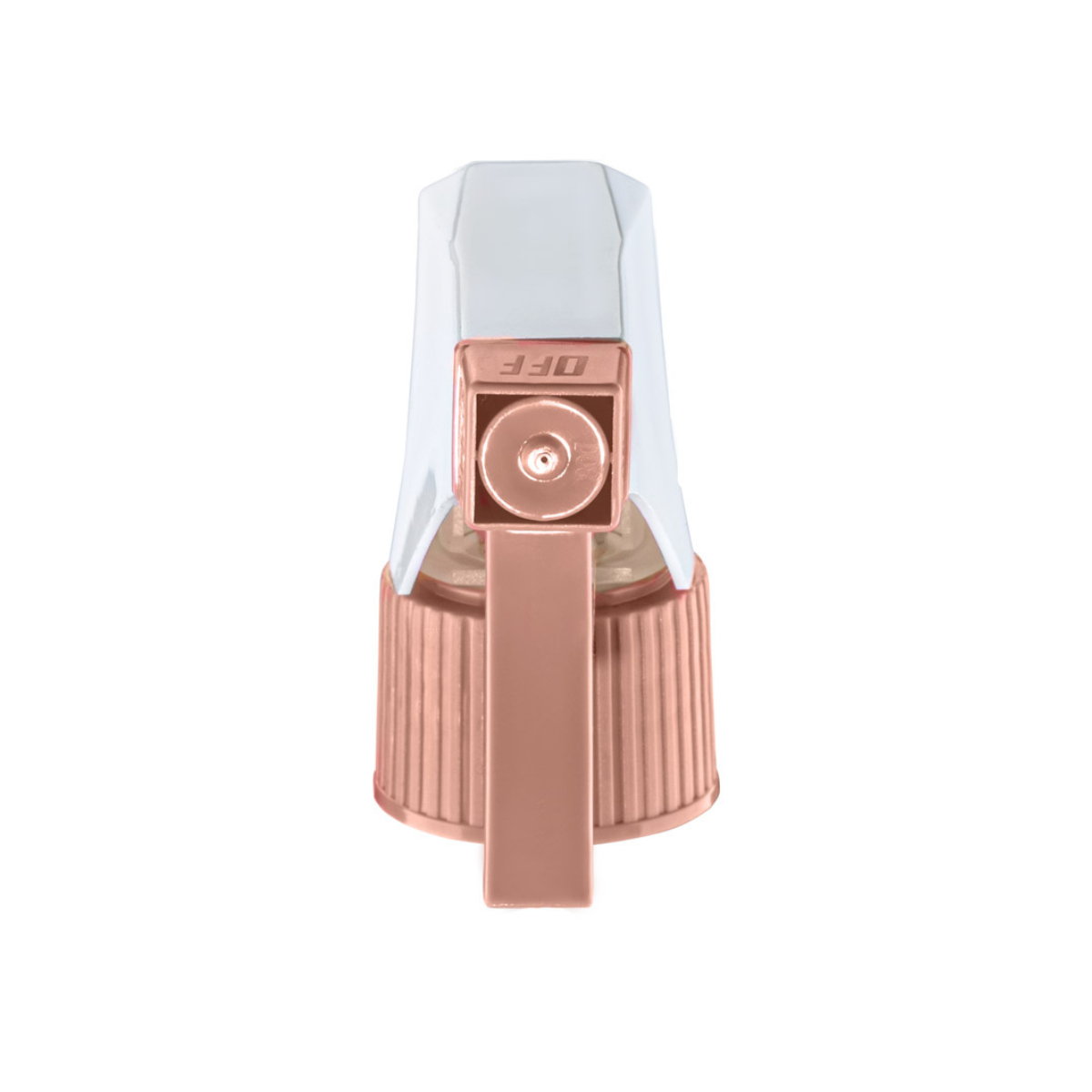 Dompel Trigger Sprayers valves, color salmon, thread 28/410, made with stainless steel springs and glass balls, with spray and stream Model 101D-Depilcompany