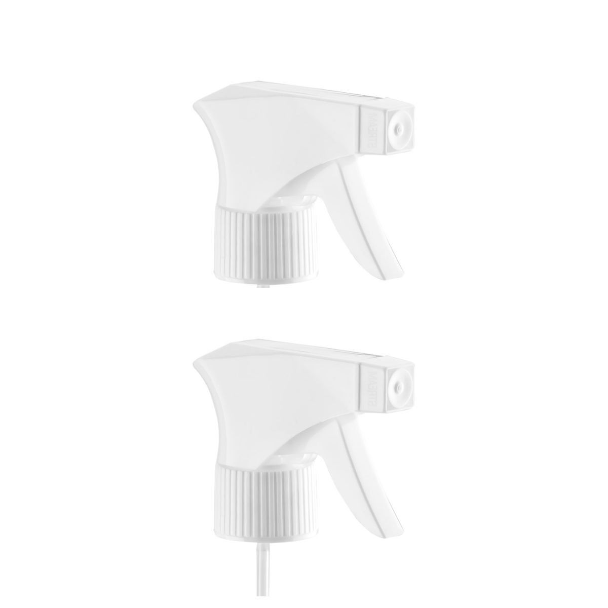 Dompel Trigger Sprayers valves, color white, thread 28/410, made with stainless steel springs and glass balls, with spray and stream Model 101D-Depilcompany