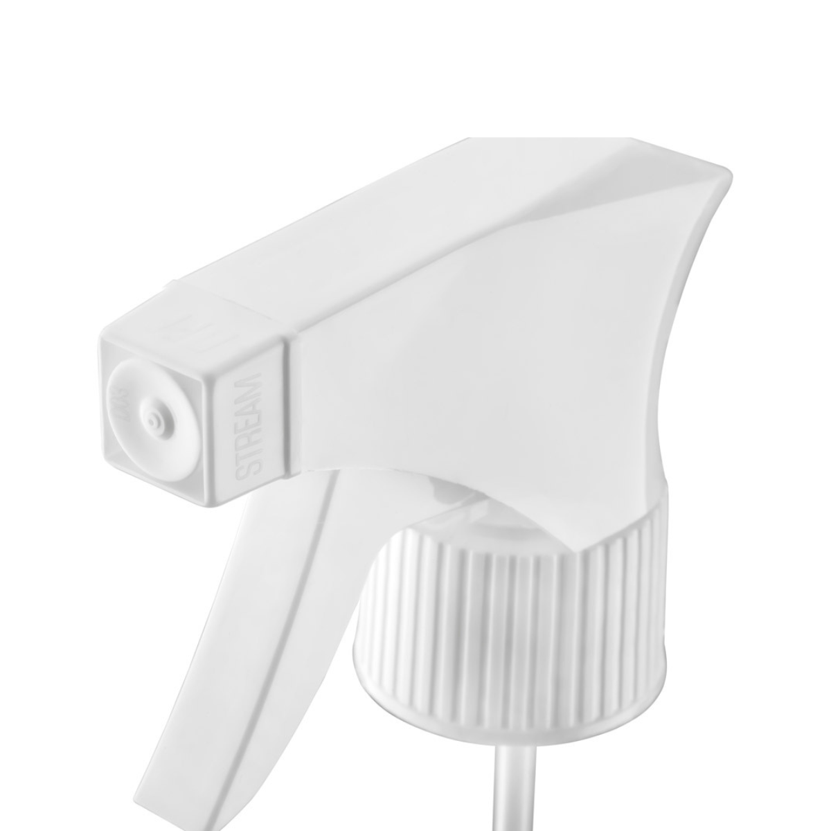 Dompel Trigger Sprayers valves, color white, thread 28/410, made with stainless steel springs and glass balls, with spray and stream Model 101D-Depilcompany