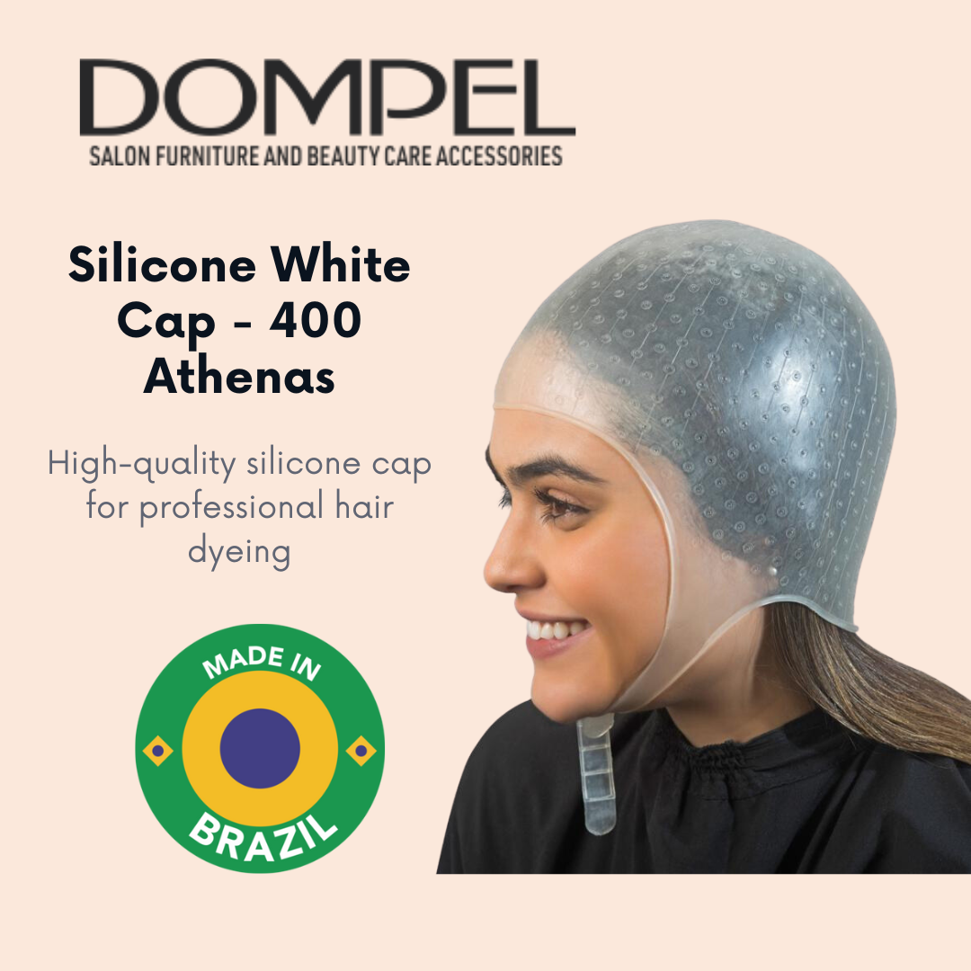 DOMPEL Gorro de Silicona para Mechas Color Blanco | Tipo Atenas | Modelo 400-SA - Comprar cosmética profesional dedicada a la depilación