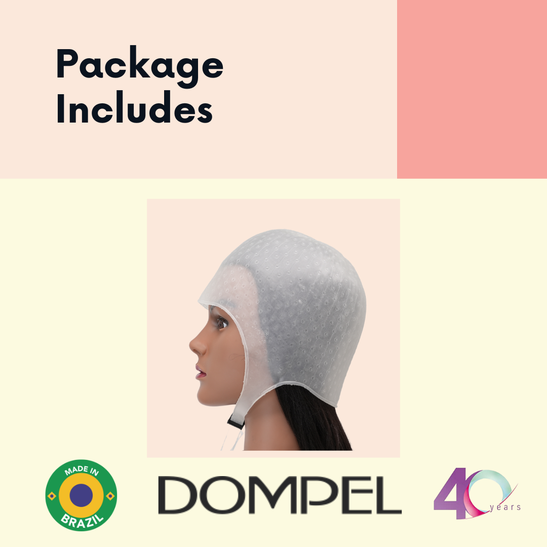 DOMPEL Gorro Silicona Mechas Color Blanco | Escribe Atenas | Modelo 400-SA