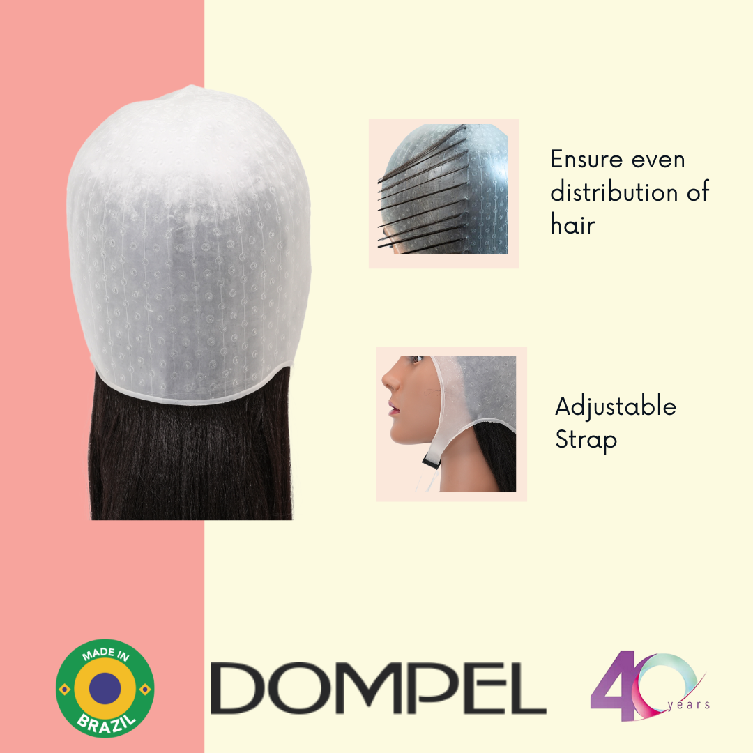 DOMPEL Gorro de Silicona para Mechas Color Blanco | Tipo Atenas | Modelo 400-SA - Comprar cosmética profesional dedicada a la depilación