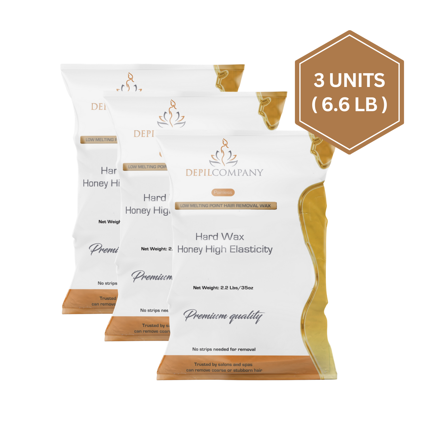 Depilcompany Gold Hard Wax – Salon-Grade Hair Removal for Estheticians & Spas