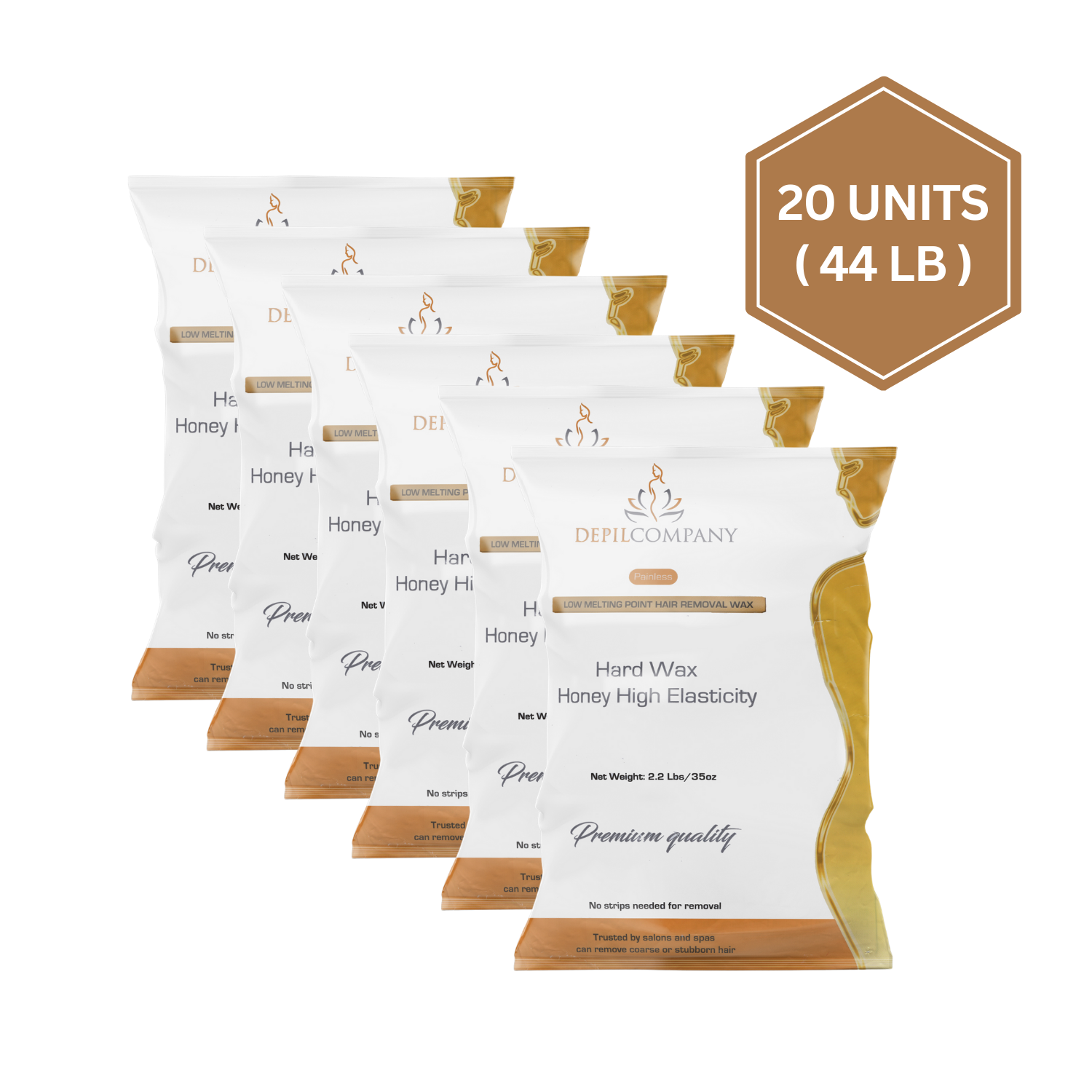 Depilcompany Gold Hard Wax – Salon-Grade Hair Removal for Estheticians & Spas