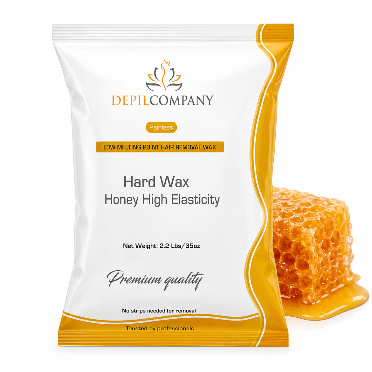 Depilcompany Honey Hard Wax – Best Stripless Wax for Sensitive Skin & Full-Body Waxing