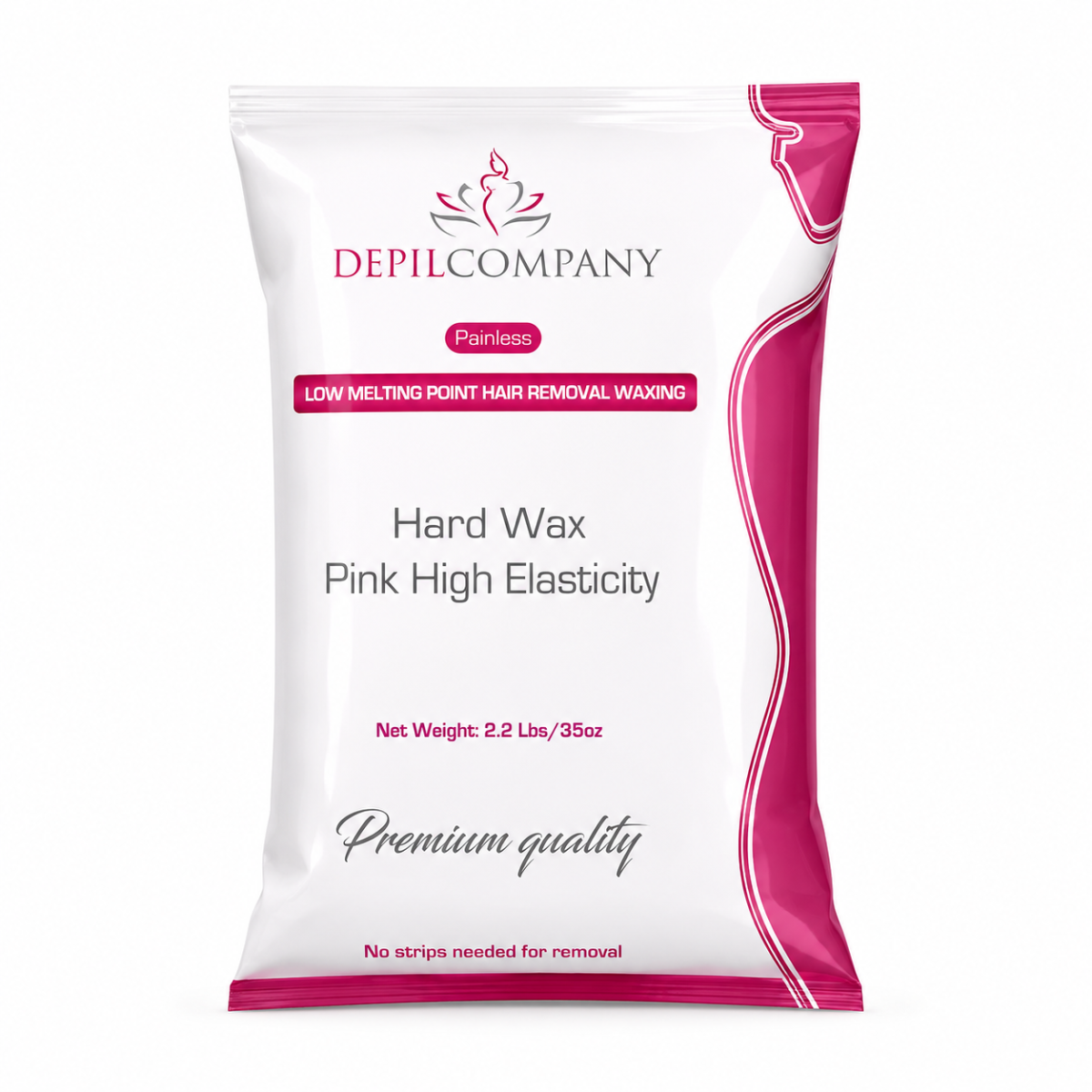 Depilcompany Pink Hard Wax – Smoothest Stripless Wax for Estheticians & Home Use