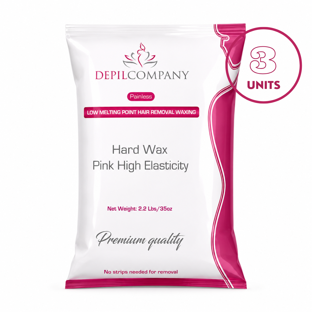 Depilcompany Pink Hard Wax – Smoothest Stripless Wax for Estheticians & Home Use