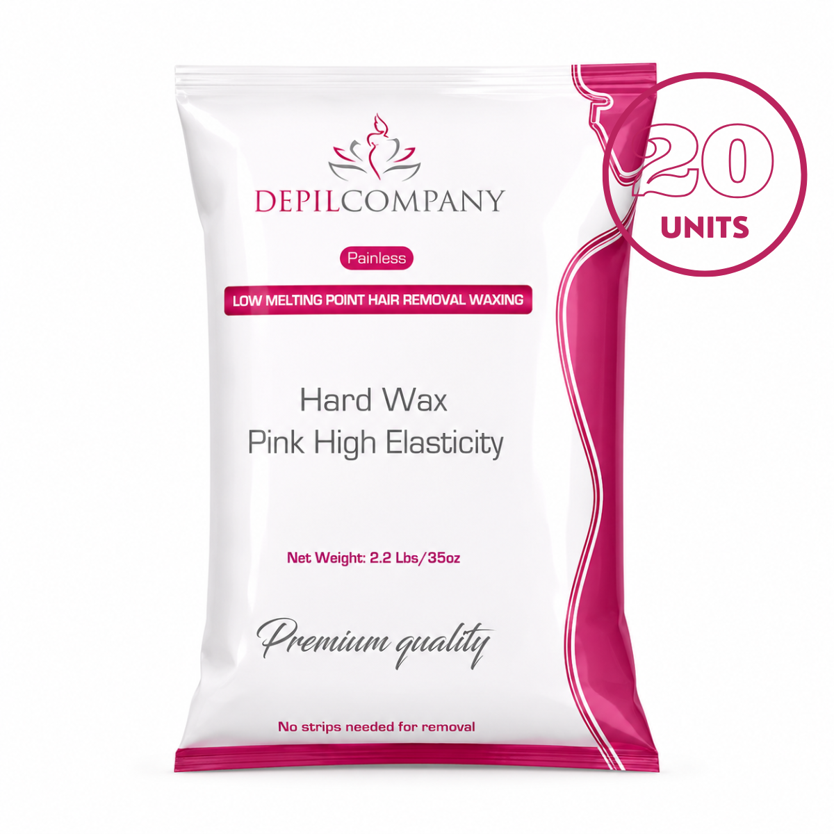Depilcompany Pink Hard Wax – Smoothest Stripless Wax for Estheticians & Home Use