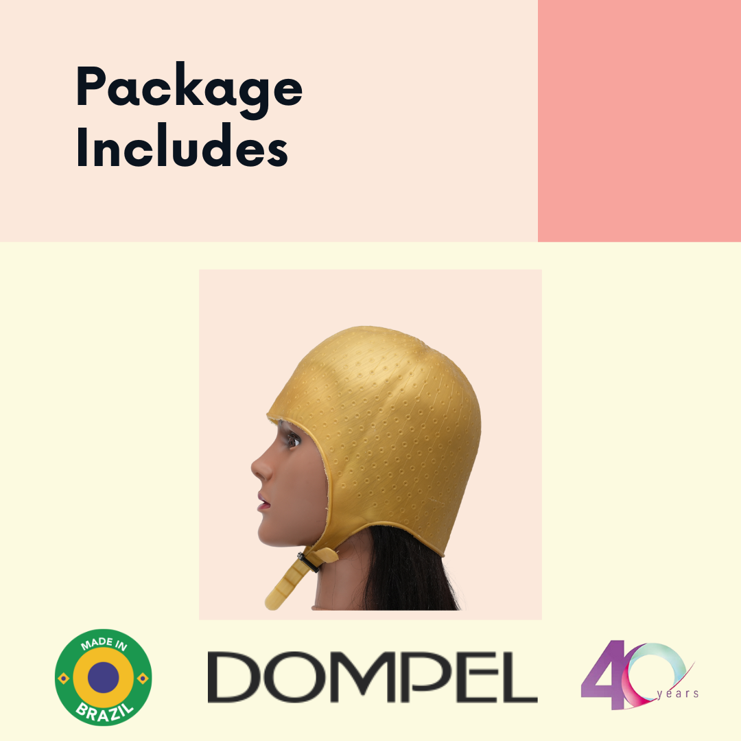 DOMPEL Silicone Highlight Hair Cap Color Gold | Type Athenas | Model 401-SA-HAIR STYLIST-DOMPEL