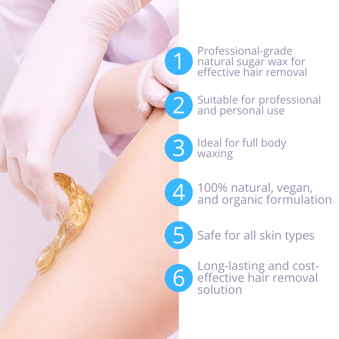 Depil Bella Bundle 2 Full Body Sugar Natural Wax Hair removal, and 1 Dolomite Powder, 100% natural, vegan, for all skin types.-SUGAR WAX-Depilcompany
