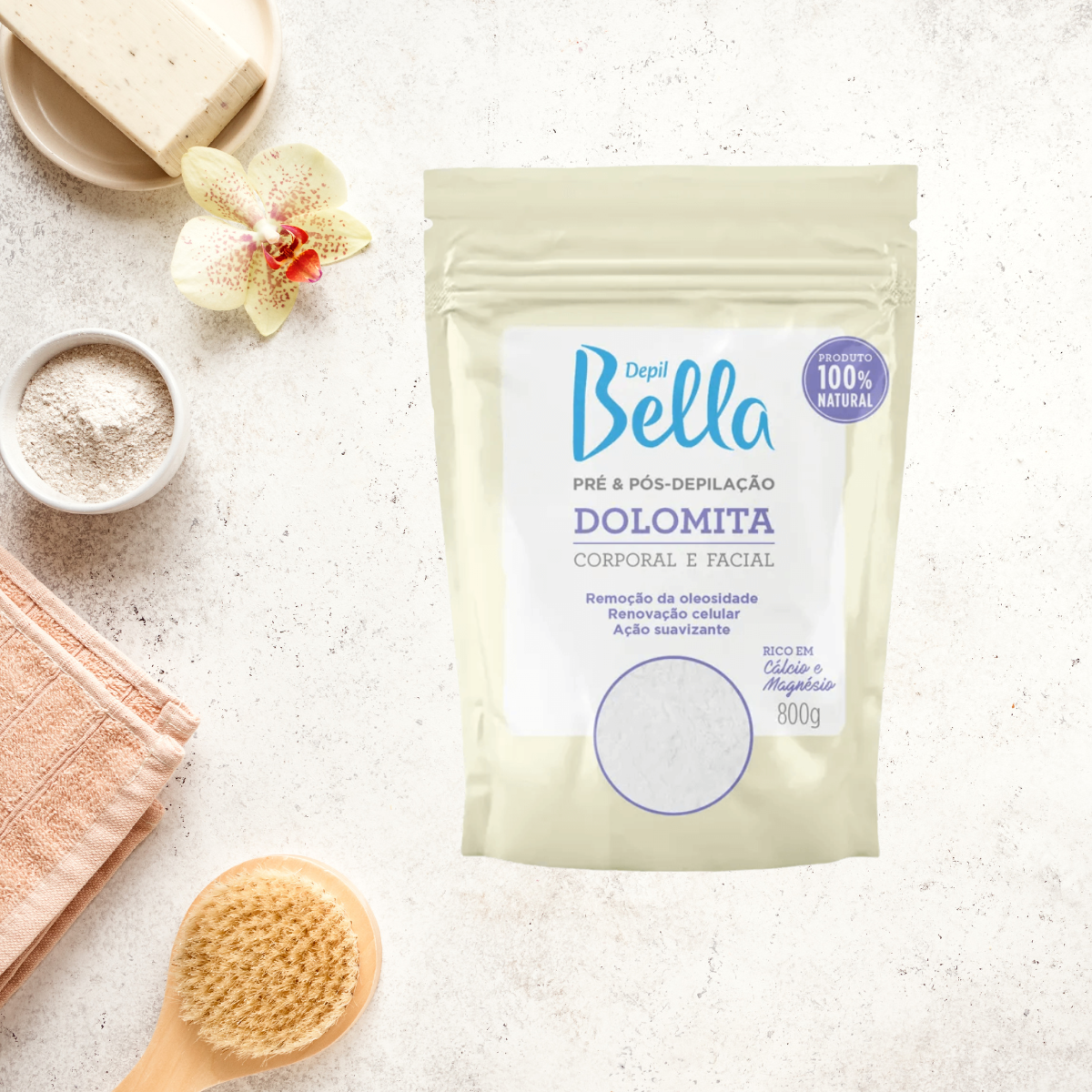 Depil Bella Bundle 2 Full Body Sugar Natural Wax Hair removal, and 1 Dolomite Powder, 100% natural, vegan, for all skin types.-SUGAR WAX-Depilcompany