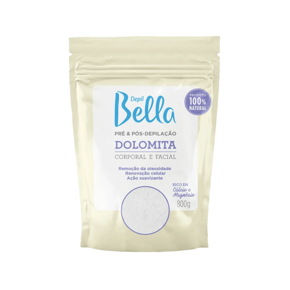 Bundle Depil Bella Hard Wax White Chocolate 28.2 Oz (3 Units) + 1 Pre Waxing + 1 Post Waxing + 1 Dolomita + 100 Wooden Spatulas - depilcompany