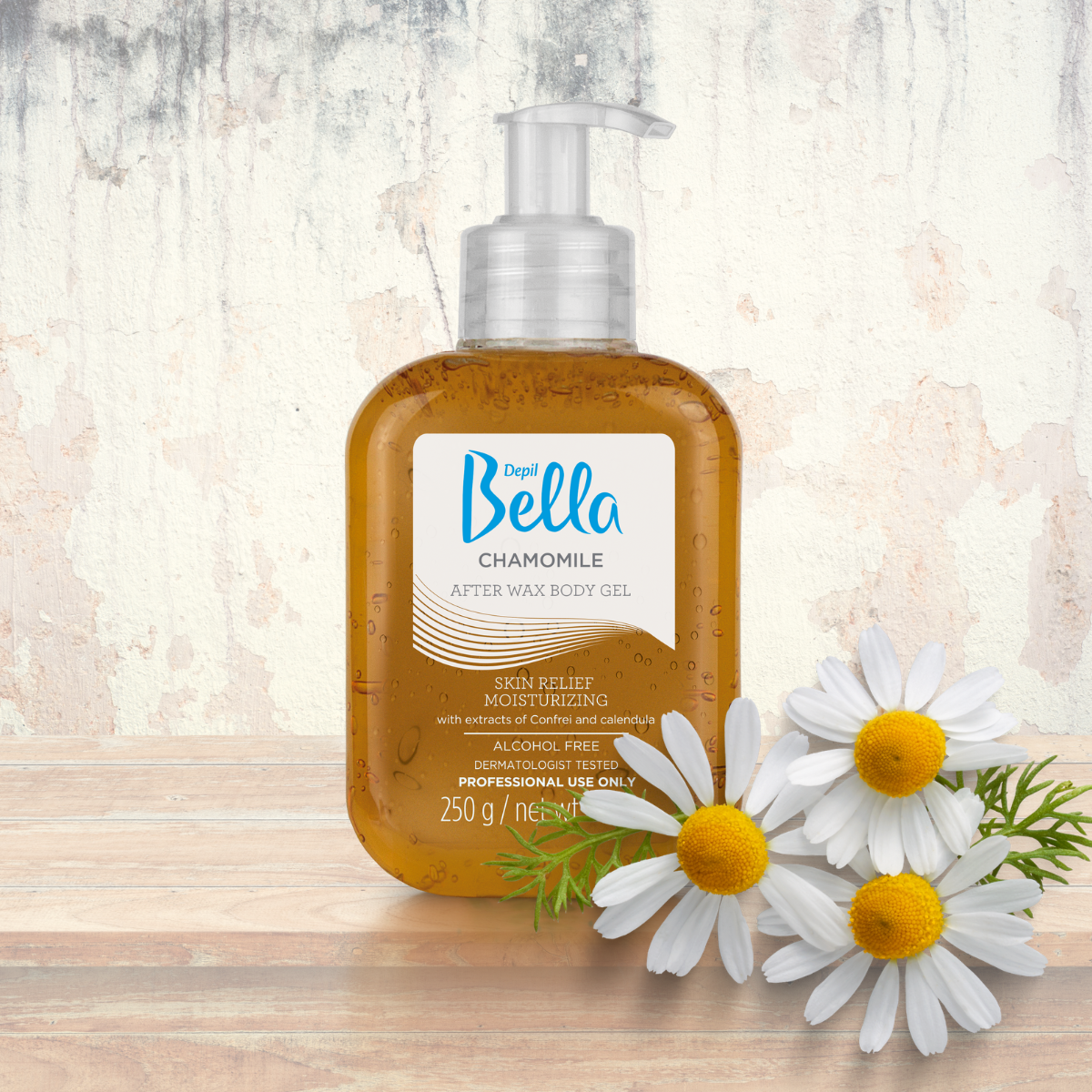 Depil Bella Chamomile Post-Waxing Body Gel 250g (3 Units Offer) - Buy professional cosmetics dedicated to hair removal