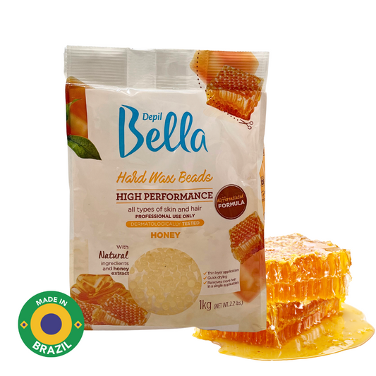 Depil Bella Hard Wax Beads Honey - Professional Hair Removal | 2.2 lbs